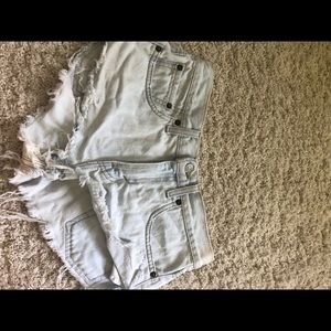 Levi’s Light-wash jean shorts